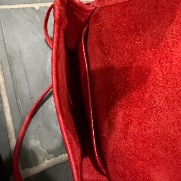 Coach 9620 vintage red leather pouch purse - Picture 7 of 12